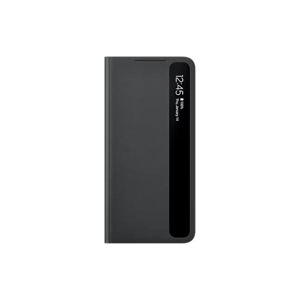 Samsung Galaxy S21 Plus - Smart Clear View Cover with Antimicrobial Coating - Black